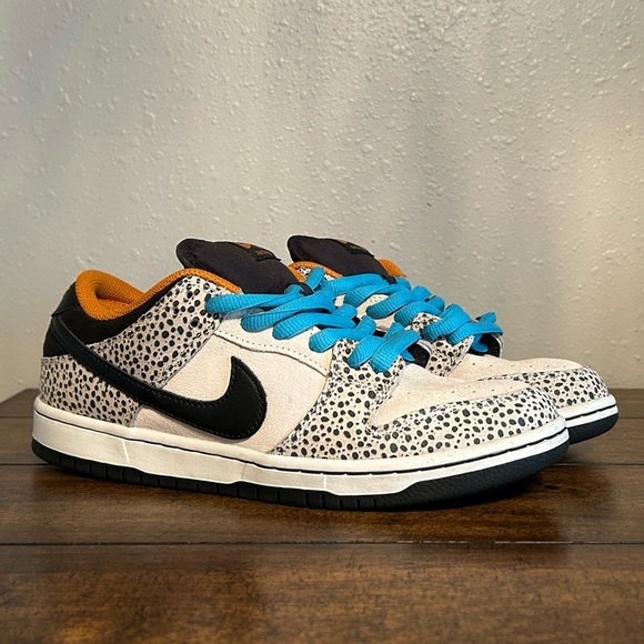 NIKE SB DUNK LOW ELECTRIC PACK OLYMPIC SAFARI SNEAKERS - Picture 4 of 9